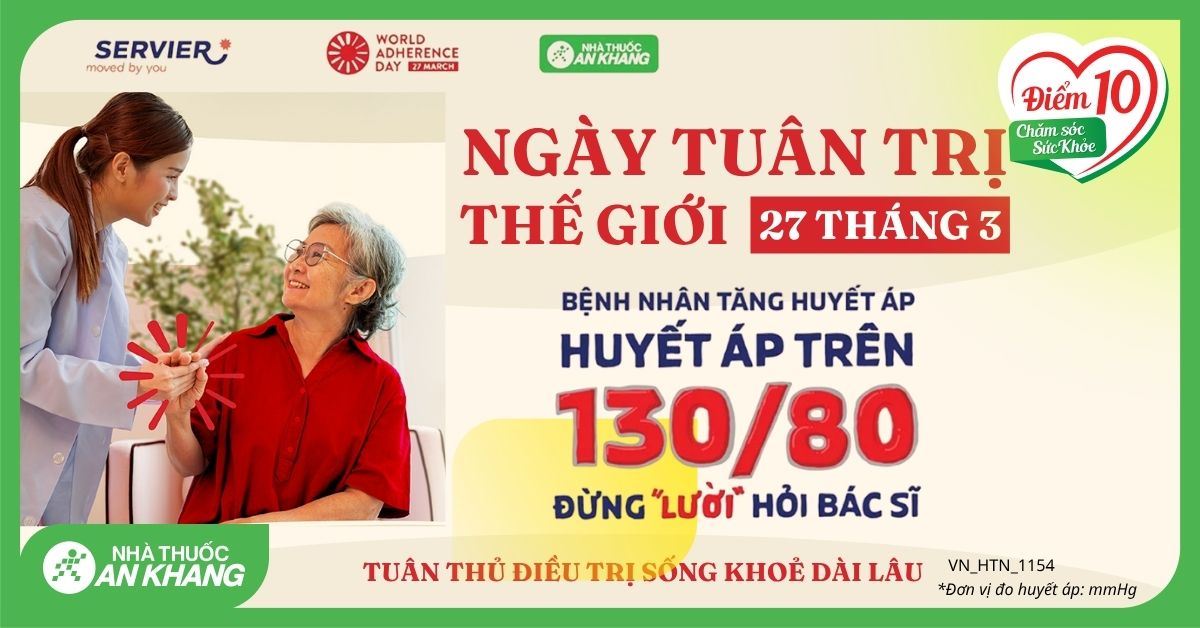 Hưởng ứng ngày tuân trị thế giới (World Adherence Day) 27/3