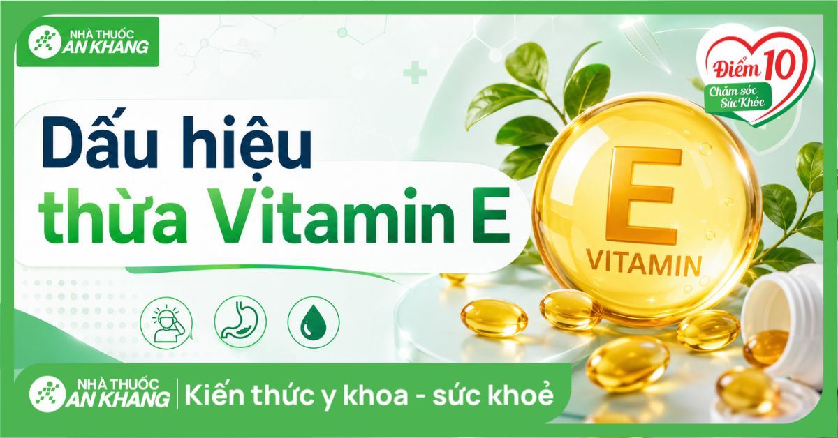 Thừa vitamin E: Dấu hiệu, tác hại và giới hạn liều dùng phù hợp