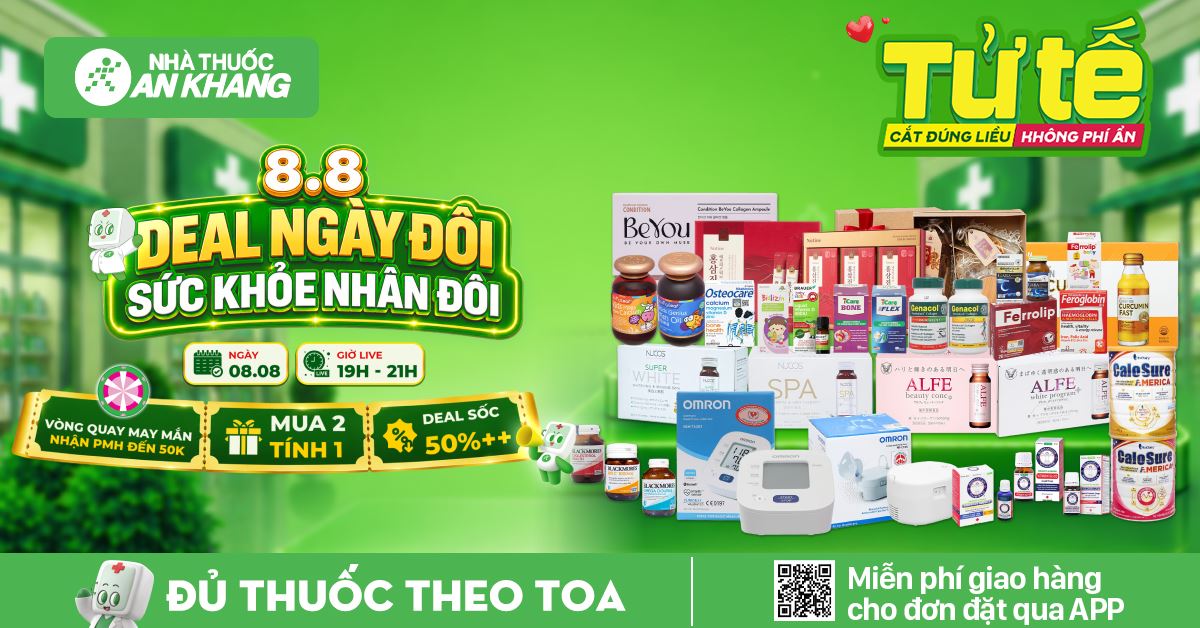 LIVESTREAM 8.8 - Deal ngày đôi, sức khỏe nhân đôi