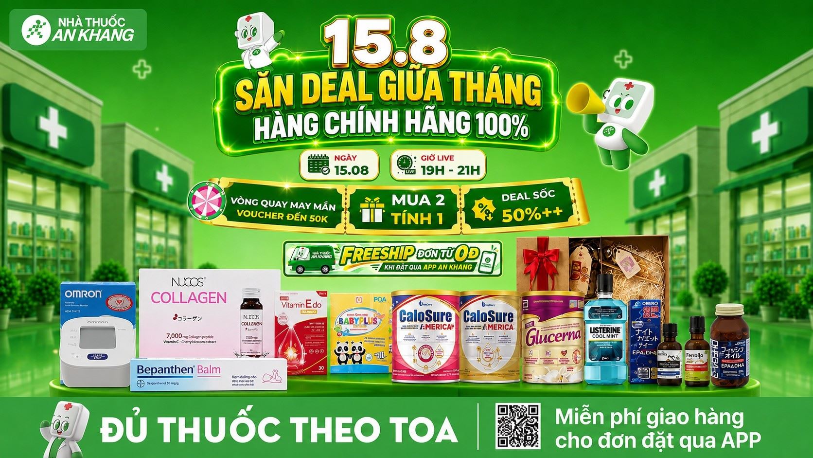 LIVESTREAM 15.08 - Săn deal giữa tháng, hàng chính hãng 100%