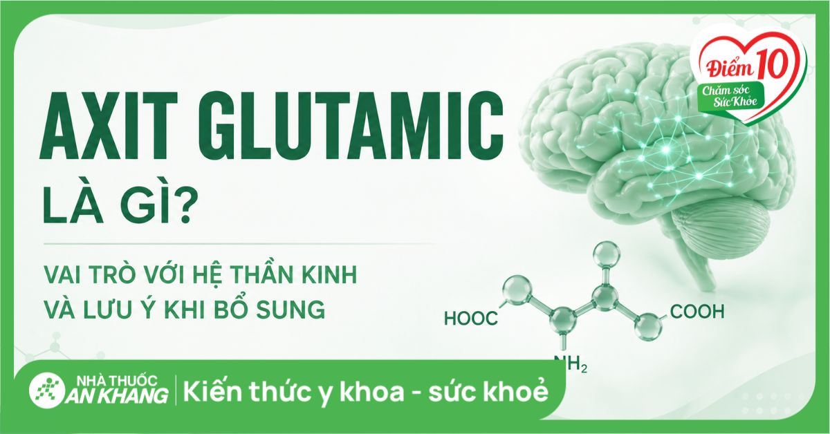Axit glutamic là gì? Vai trò với hệ thần kinh và lưu ý khi bổ sung