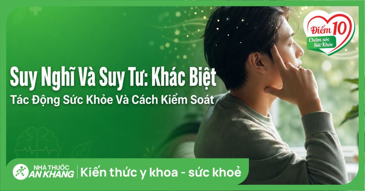 Suy nghĩ và suy tư: Khác biệt, tác động sức khỏe và cách kiểm soát