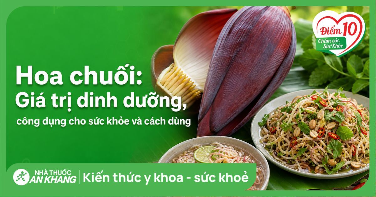 Hoa chuối: Giá trị dinh dưỡng, công dụng cho sức khỏe và cách dùng