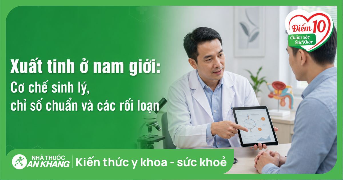 Xuất tinh ở nam giới: Cơ chế sinh lý, chỉ số chuẩn và các rối loạn