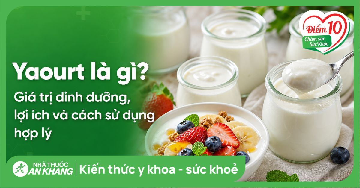 Yaourt là gì? Giá trị dinh dưỡng, lợi ích và cách sử dụng hợp lý