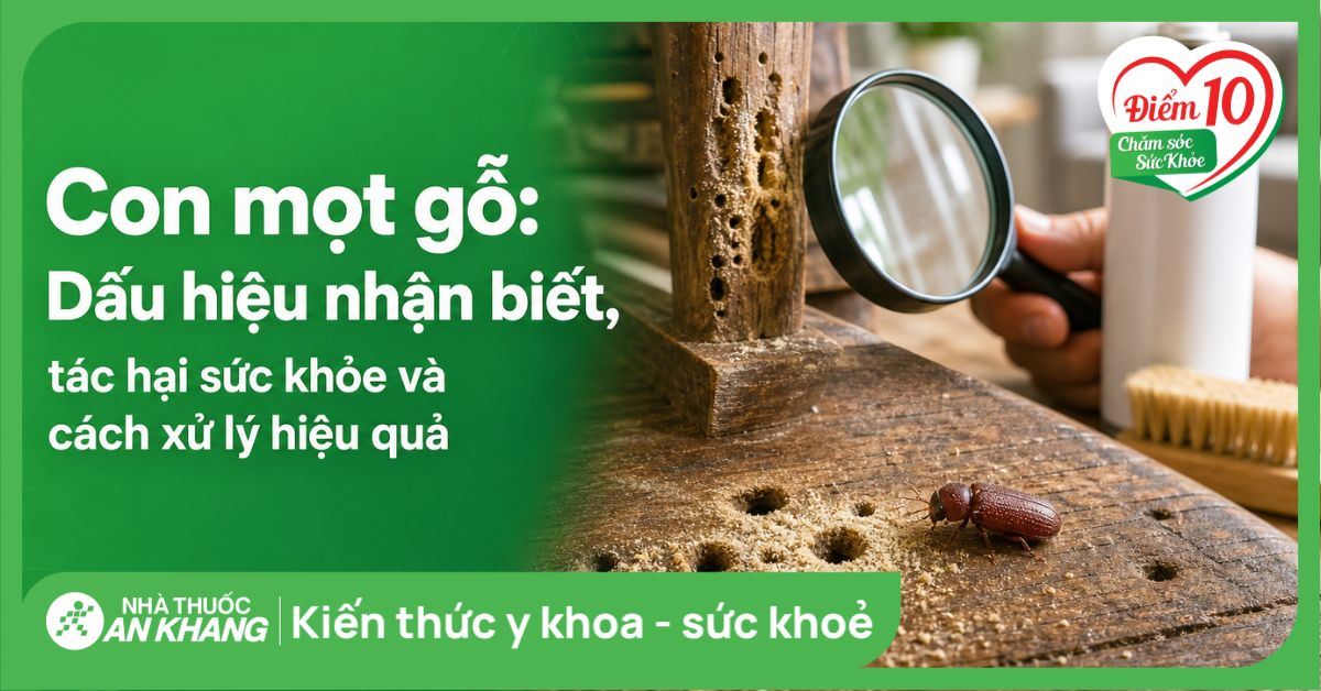 Con mọt gỗ: Dấu hiệu nhận biết, tác hại sức khỏe và cách xử lý hiệu quả