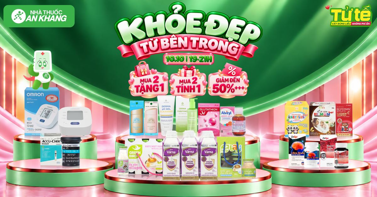 10.10 -  Khỏe Đẹp Từ Bên Trong MUA 2 TẶNG 1 - MUA 2 TÍNH 1 - GIẢM ĐẾN 50% +++