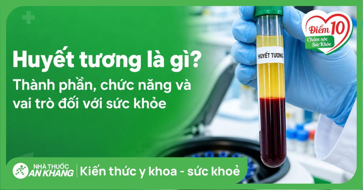 Huyết tương là gì? Thành phần, chức năng và vai trò đối với sức khỏe
