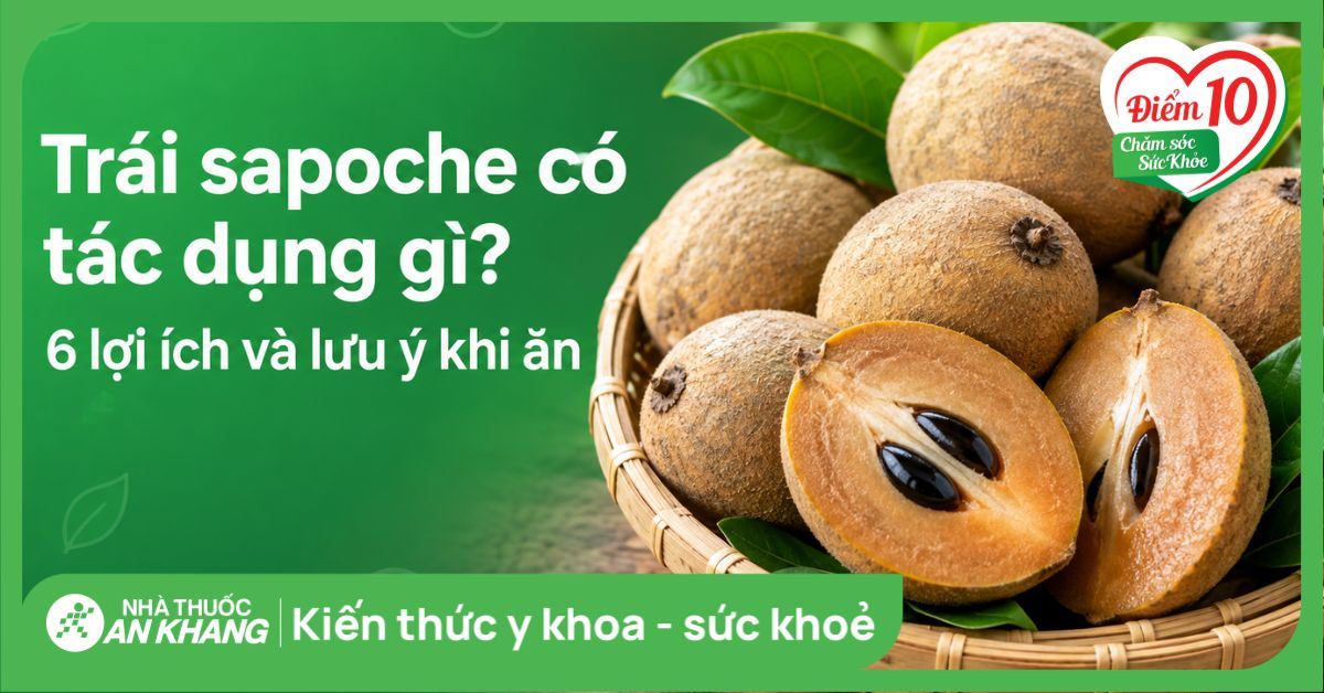 Trái sapoche có tác dụng gì? 6 lợi ích và lưu ý khi ăn