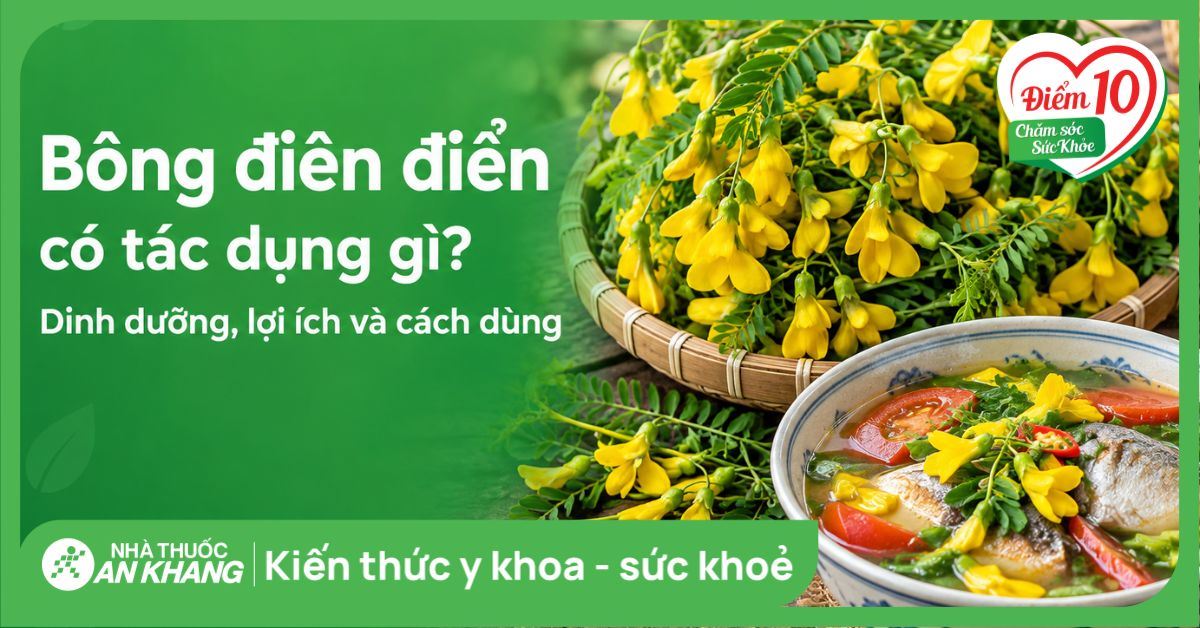 Bông điên điển có tác dụng gì? Dinh dưỡng, lợi ích và cách dùng