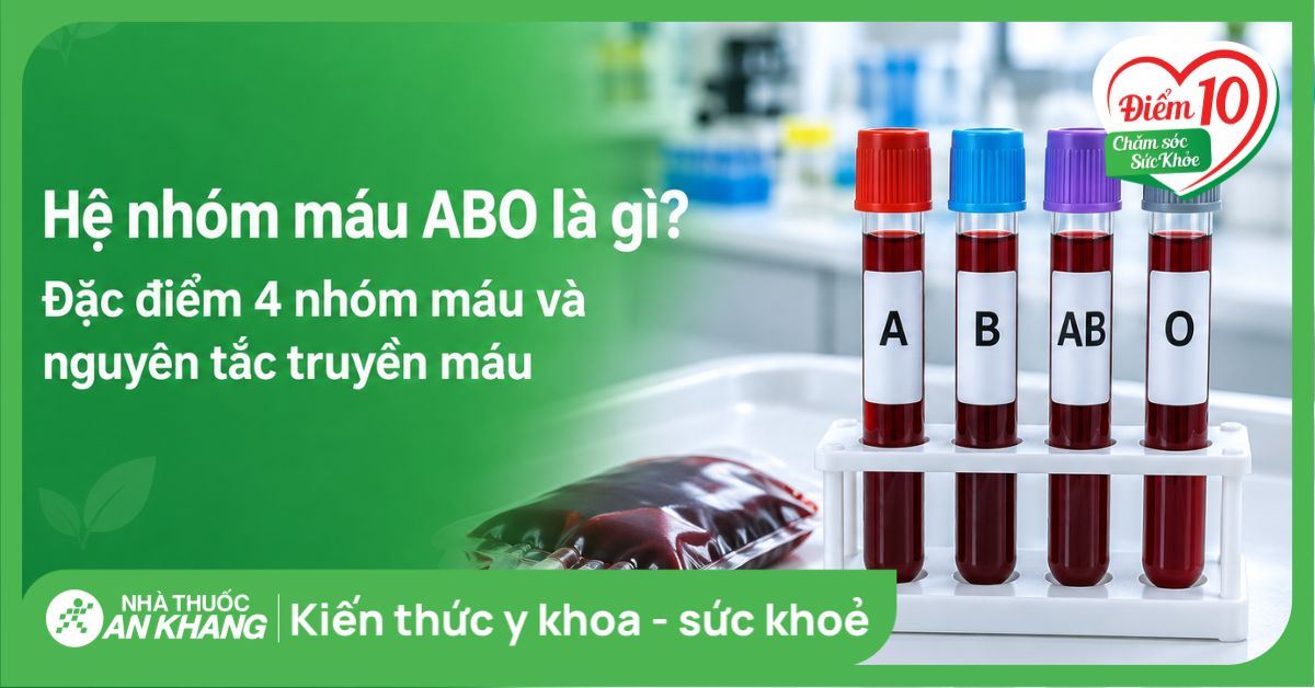Hệ nhóm máu ABO là gì? Đặc điểm 4 nhóm máu và nguyên tắc truyền máu