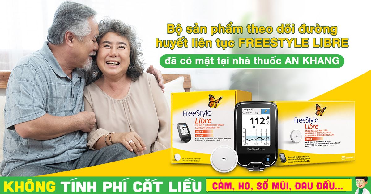 Bộ sản phẩm theo dõi đường huyết liên tục FREESTYLE LIBRE đã có mặt tại nhà thuốc An Khang!