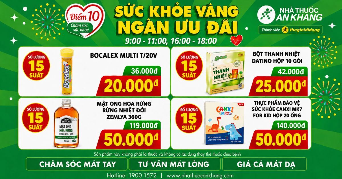 (24/07 - 26/07) Giờ vàng giá sốc - Tưng bừng săn deal tại An Khang