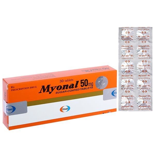 Myonal 50mg cải thiện các triệu chứng tăng trương lực cơ