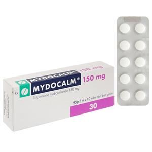 Mydocalm 150mg trị triệu chứng co cứng cơ sau đột quỵ