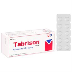 Tabrison White 50mg cải thiện chứng tăng trương lực cơ, liệt co cứng