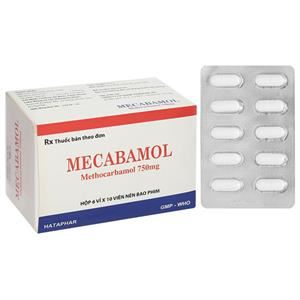Mecabamol 750mg điều trị bệnh lý cơ xương cấp tính do co thắt cơ vân