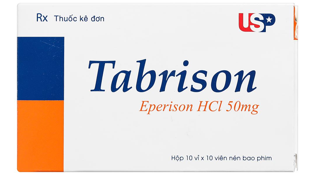 Tabrison 50mg cải thiện chứng tăng trương lực cơ, hội chứng đốt sống cổ