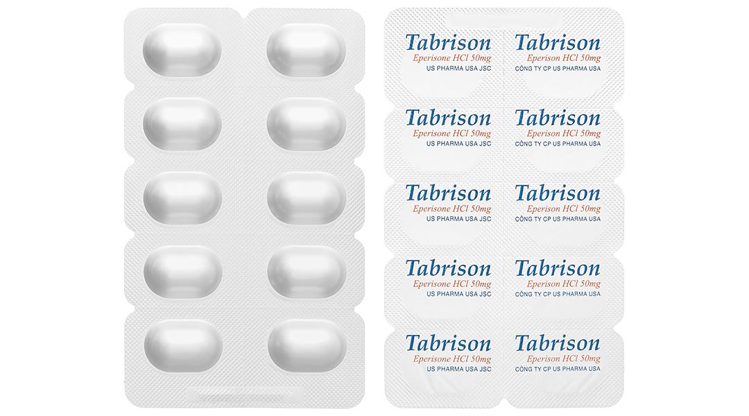 Tabrison 50mg cải thiện chứng tăng trương lực cơ, hội chứng đốt sống cổ