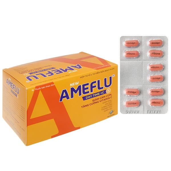 New Ameflu Day Time + C giảm các triệu chứng cảm cúm, cảm lạnh