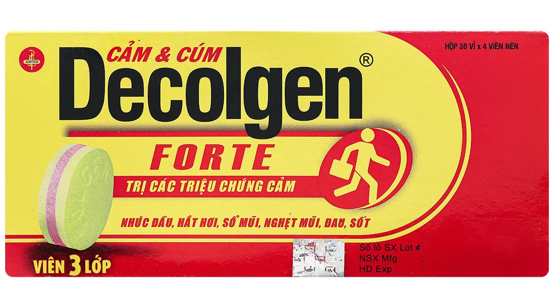 Decolgen Forte trị các triệu chứng cảm thông thường, viêm mũi dị ứng