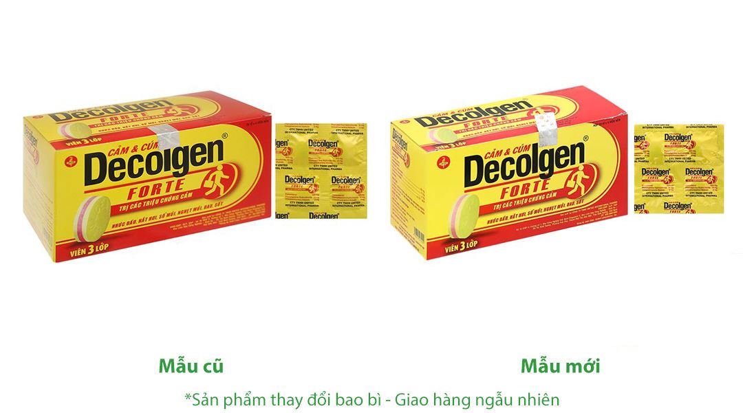Decolgen Forte trị các triệu chứng cảm thông thường, viêm mũi dị ứng