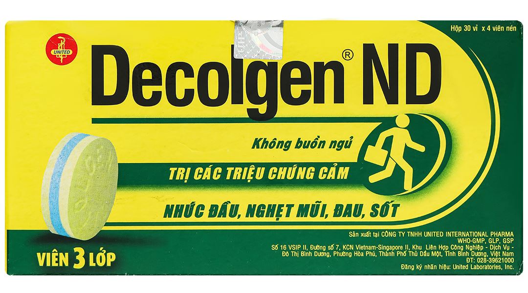 Decolgen ND trị triệu chứng cảm thông thường, viêm mũi dị ứng