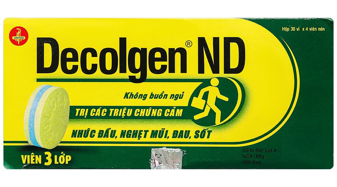 Decolgen ND trị triệu chứng cảm thông thường, viêm mũi dị ứng