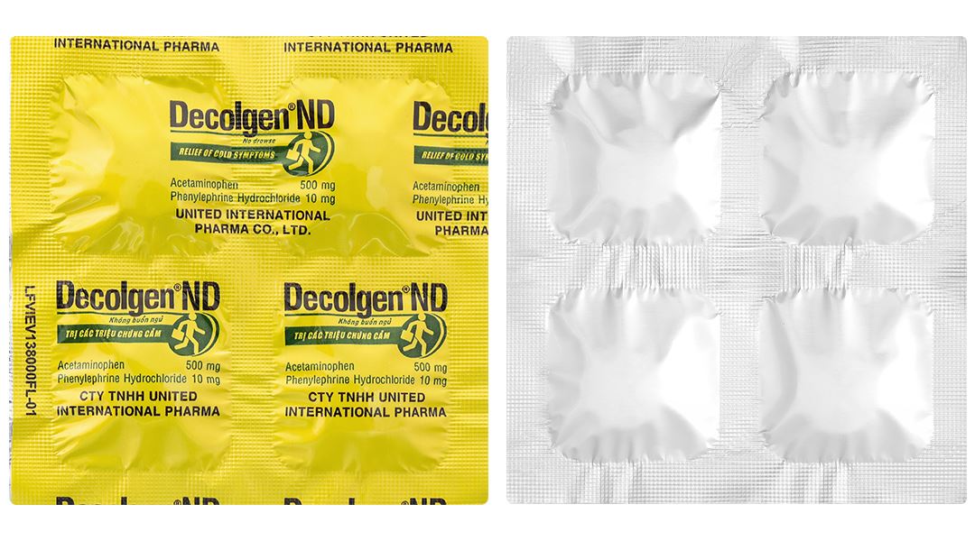 Decolgen ND trị triệu chứng cảm thông thường, viêm mũi dị ứng