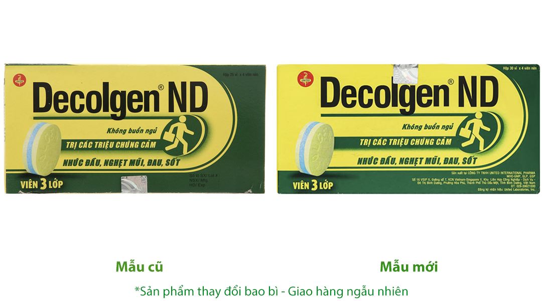 Decolgen ND trị triệu chứng cảm thông thường, viêm mũi dị ứng