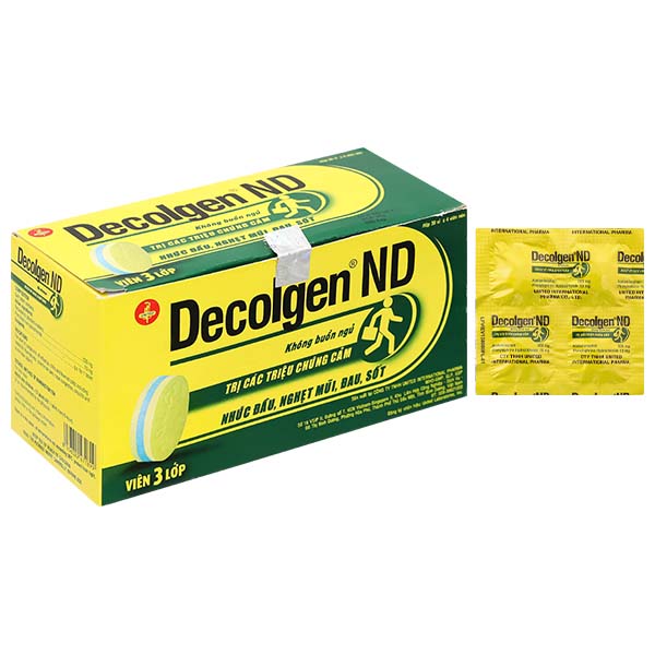 Decolgen ND trị triệu chứng cảm thông thường, viêm mũi dị ứng