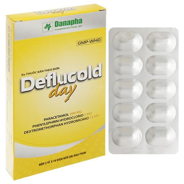 Deflucold Day trị các triệu chứng cảm cúm