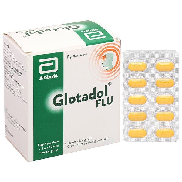 Glotadol Flu làm giảm các triệu chứng trong cảm lạnh và cảm cúm