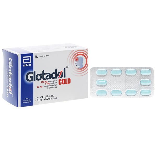 Glotadol Cold làm giảm các triệu chứng do cảm lạnh và cảm cúm