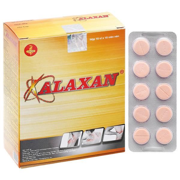 Alaxan giảm các cơn đau cơ xương nhẹ đến trung bình