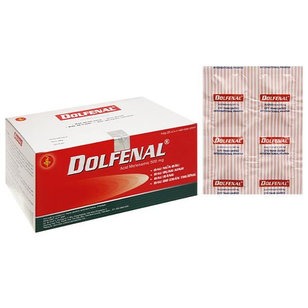 Dolfenal 500mg trị cơn đau nhẹ đến trung bình