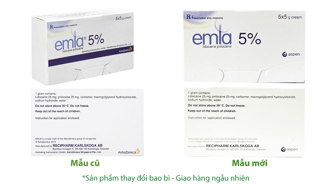 Kem bôi Emla 5% gây tê bề mặt da