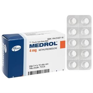 Medrol 4mg trị rối loạn nội tiết, rối loạn do thấp khớp