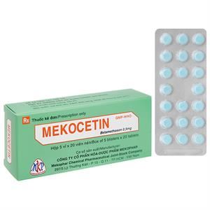 Mekocetin 0.5mg trị bệnh thấp khớp, bệnh collagen, dị ứng
