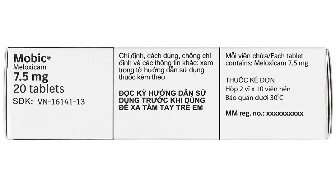 Mobic 7.5mg giảm đau, kháng viêm xương khớp