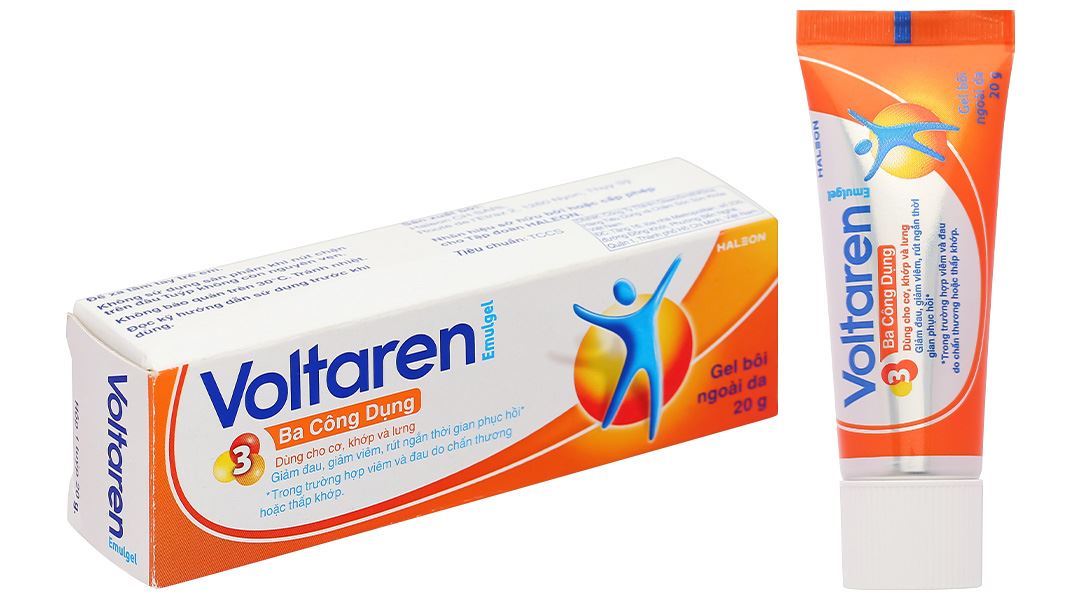 Gel bôi Voltaren Emulgel 1% giảm đau, kháng viêm xương khớp