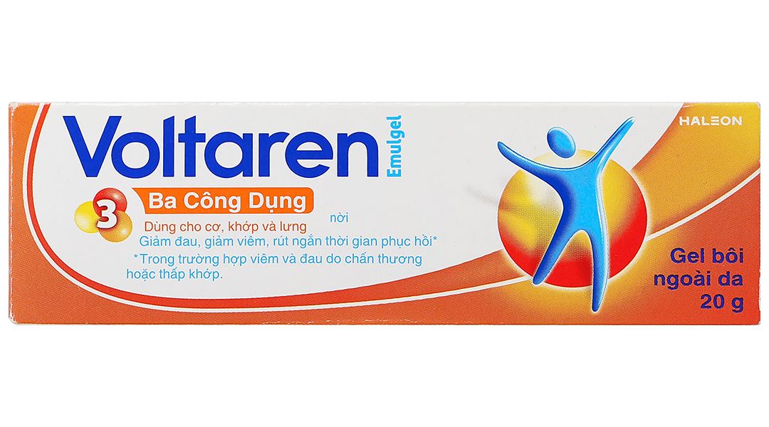 Gel bôi Voltaren Emulgel 1% giảm đau, kháng viêm xương khớp