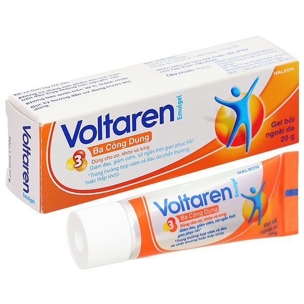 Gel bôi Voltaren Emulgel 1% giảm đau, kháng viêm xương khớp