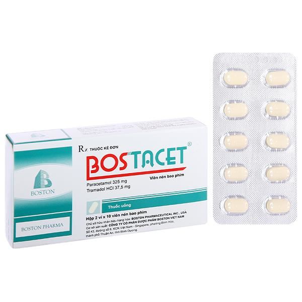 Bostacet trị cơn đau trung bình đến nặng