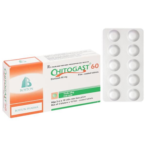 Chitogast 60 trị triệu chứng các bệnh viêm xương khớp cấp và mạn tính