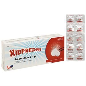 Viên sủi Kidpredni 5mg hỗ trợ kháng viêm, ức chế miễn dịch