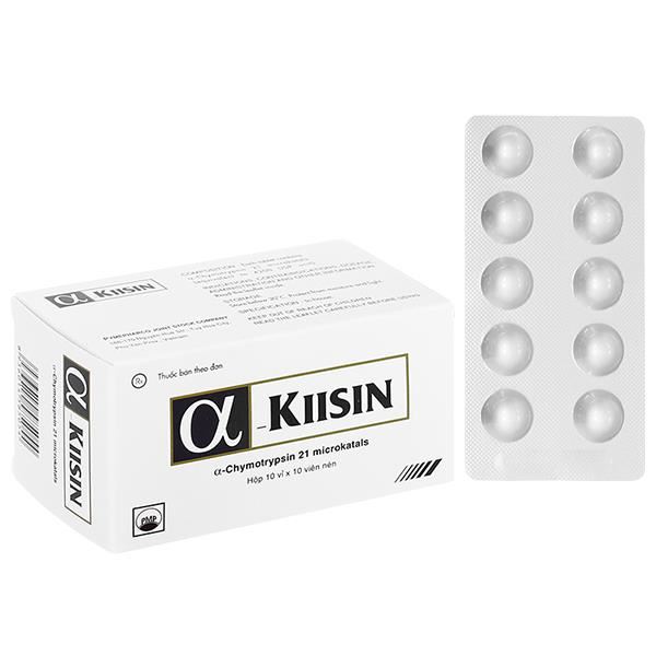 Alpha-Kiisin 4200 USP điều trị phù nề sau chấn thương
