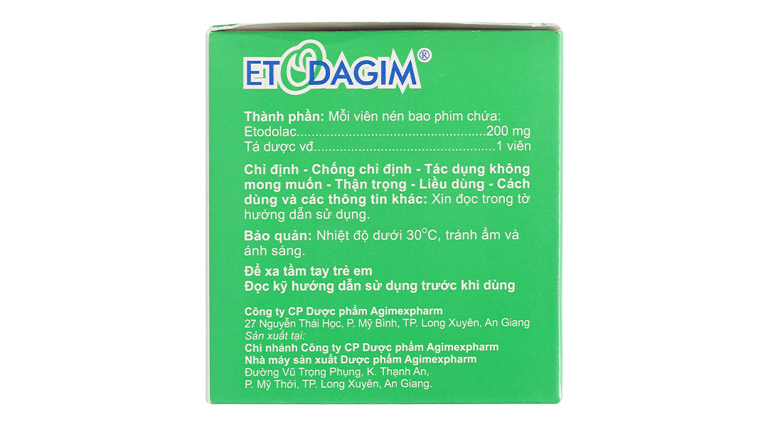 Etodagim 200mg giảm đau, kháng viêm xương khớp