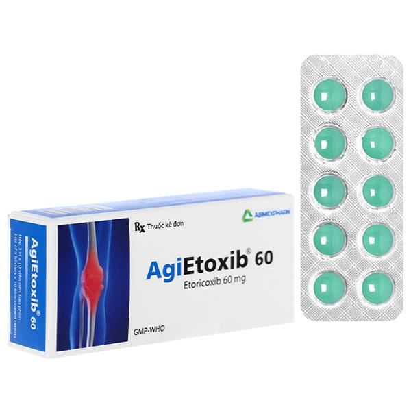 AgiEtoxib 60 giảm đau, kháng viêm xương khớp