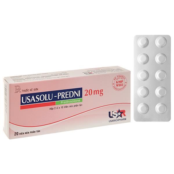 UsaSolu-Predni 20mg hỗ trợ kháng viêm, ức chế miễn dịch